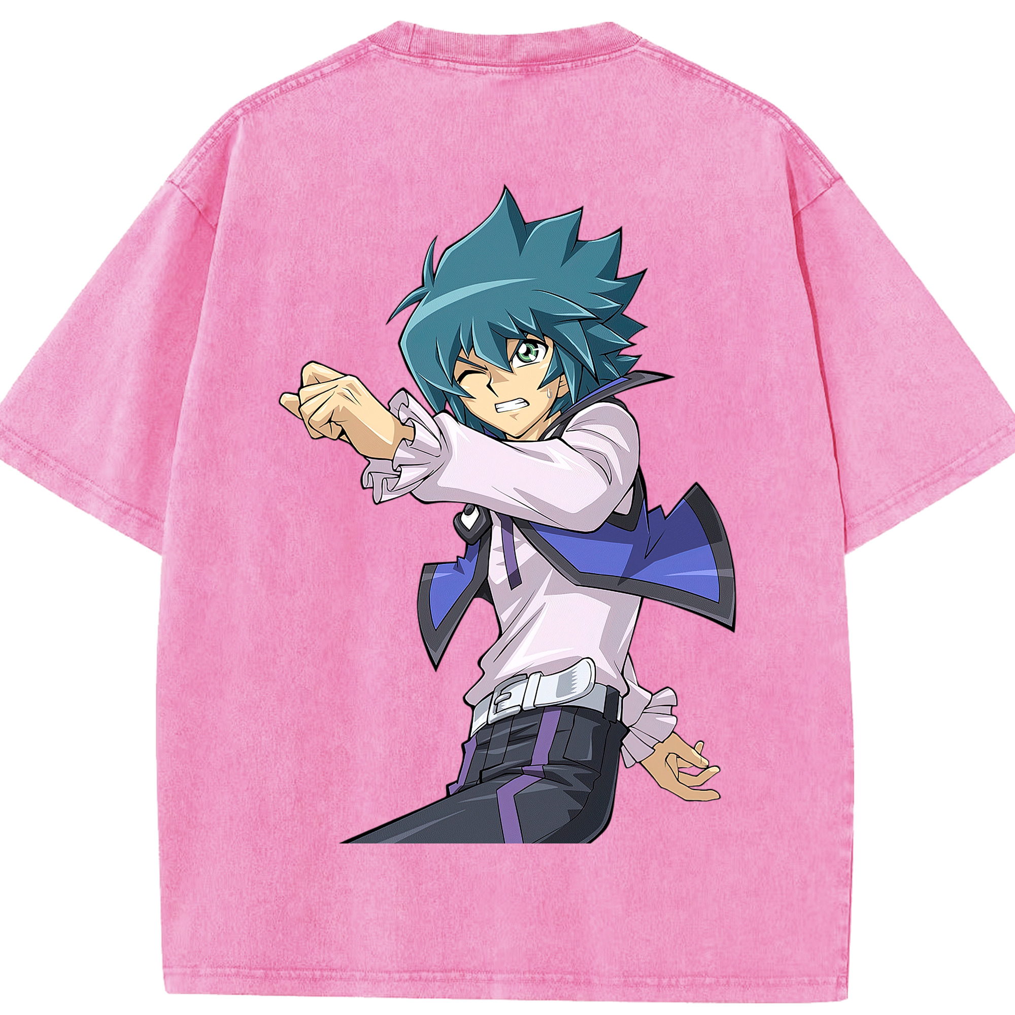 （画像用） 遊☆戯☆王 Yu-Gi-Oh! 綿100% ヴィンテージ風 半袖Tシャツ（背面プリント）